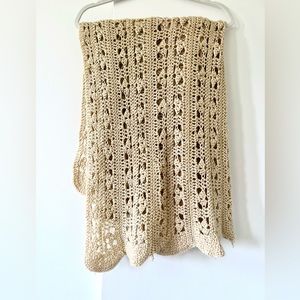 Handmade knit blanket